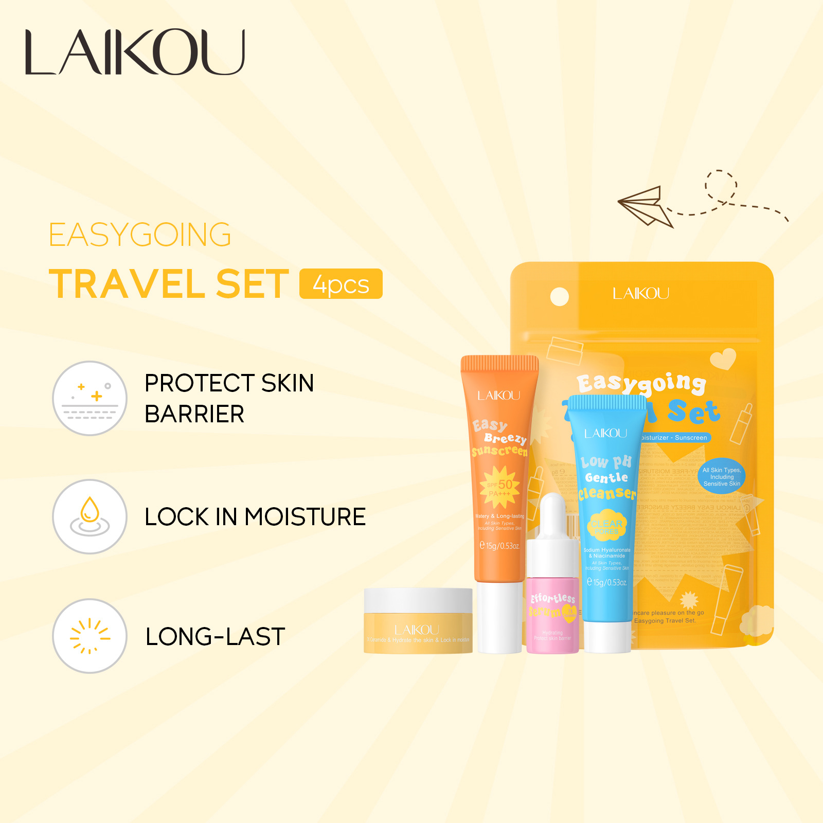 Traje de viaje Laikou Ceramide - Hyaluronic Acid Serum reseña y precio