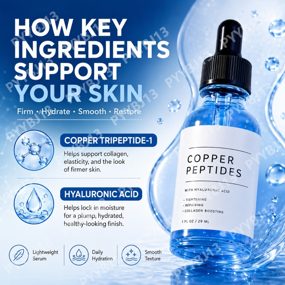Suero de Péptidos de Cobre GHK - Hyaluronic Acid Serum reseña y precio