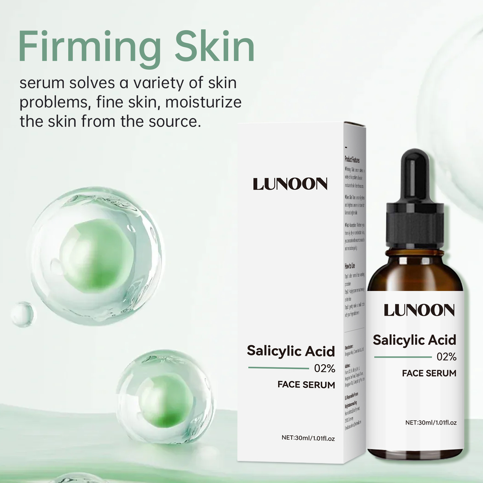 Suero Facial de ácido salicíli - Hyaluronic Acid Serum reseña y precio