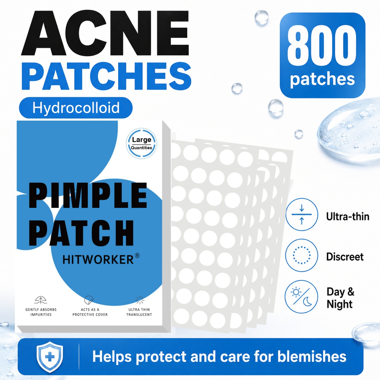 800 Parches Hidrocoloides para - Skincare Acne reseña y precio